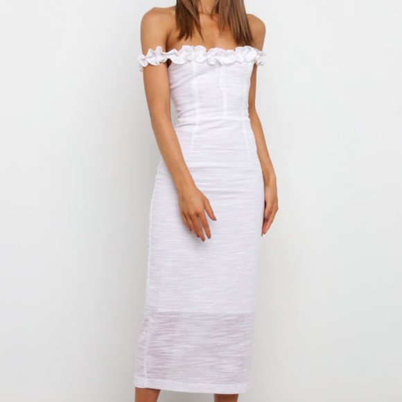 NWOT PETAL & PUP FLOREZ DRESS IN WHITE - Picture 5 of 9